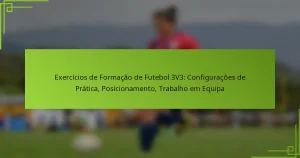 Exercícios de Formação de Futebol 3V3: Configurações de Prática, Posicionamento, Trabalho em Equipa