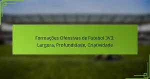 Formações Ofensivas de Futebol 3V3: Largura, Profundidade, Criatividade