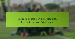 Táticas de Futebol 3V3: Pressão alta, Retenção de bola, Criatividade