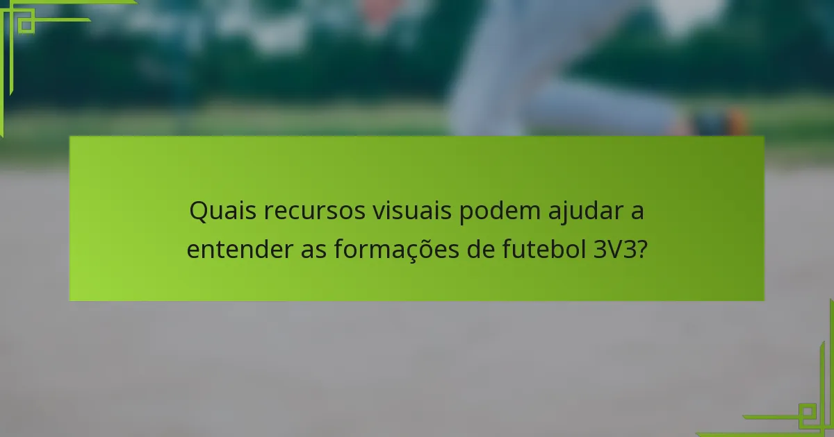 Quais recursos visuais podem ajudar a entender as formações de futebol 3V3?